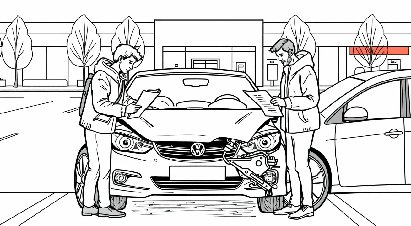 Odťahová služba nakladá havarované osobné auto na diaľnici