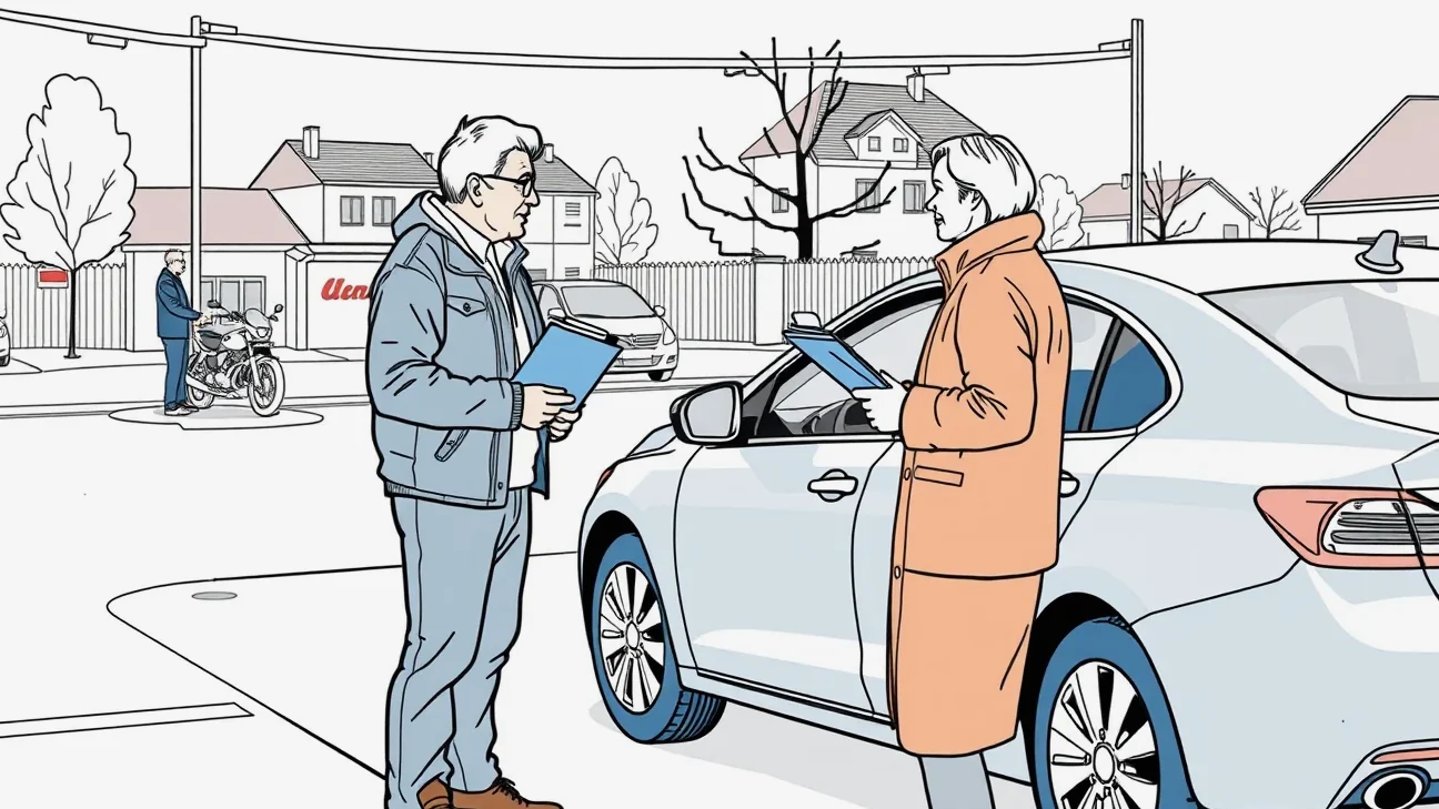 Vyplnené tlačivo správa o nehode položené na kapote motorového vozidla