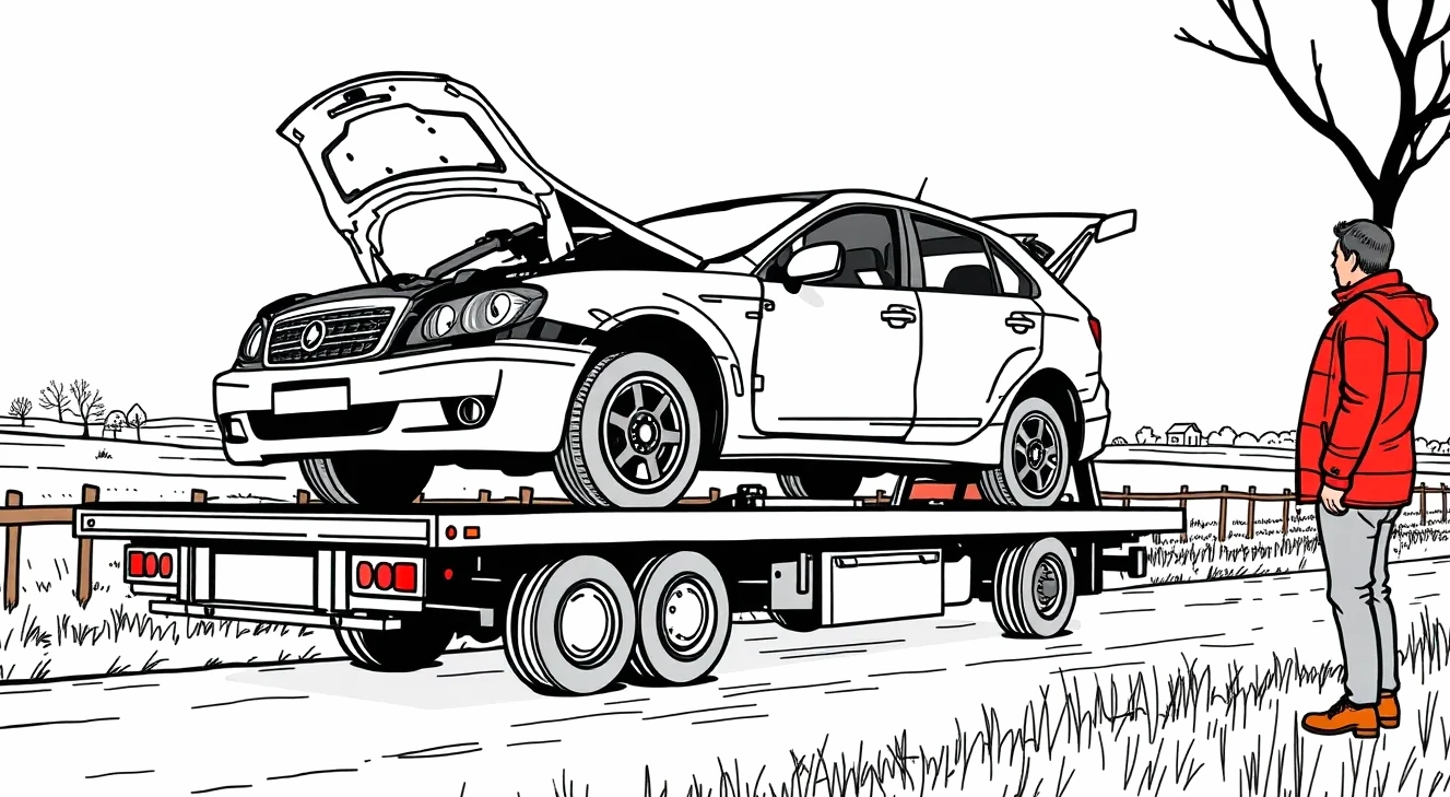 Automechanik v servise vymieňa poškodený nárazník na modernom vozidle