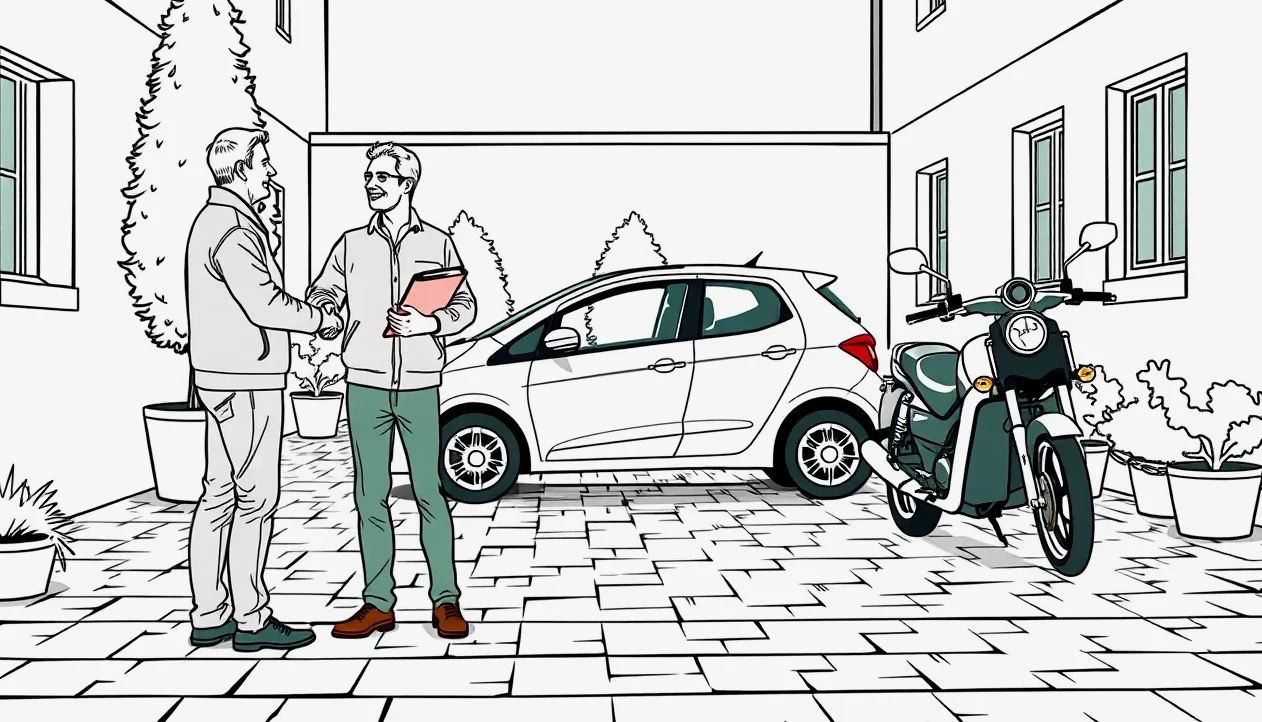 Likvidátor poisťovne kontroluje poškodený nárazník osobného automobilu