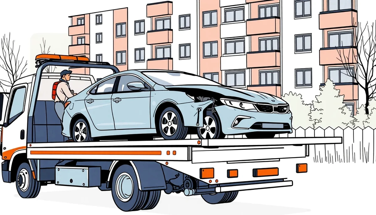 Mechanik v servise kontroluje odrezané potrubie výfuku na zdvihnutom aute