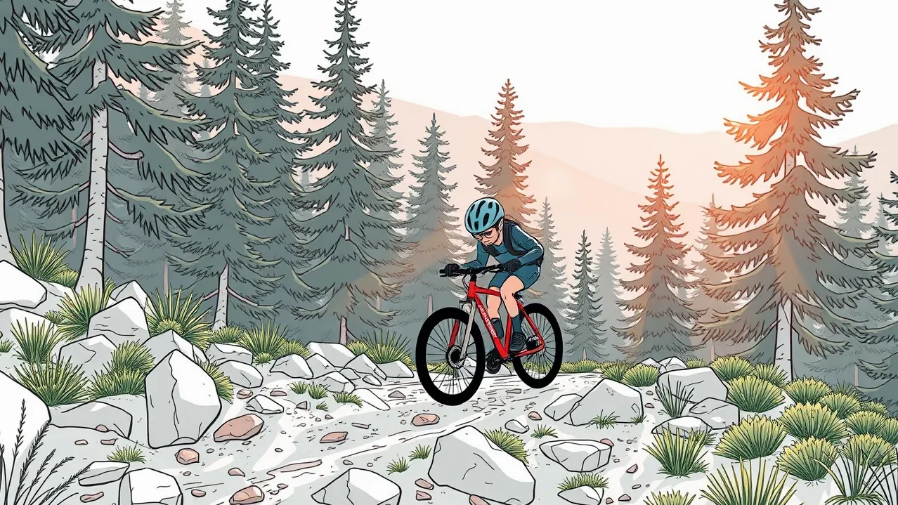 Horský elektrobicykel opretý o drevený plot pred horskou chatou