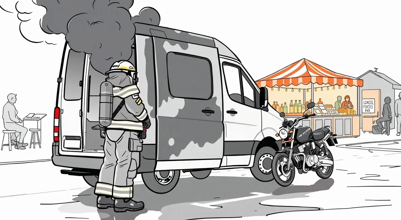 Formulár záznamu o nehode položený na kapote úžitkového vozidla spolu s perom