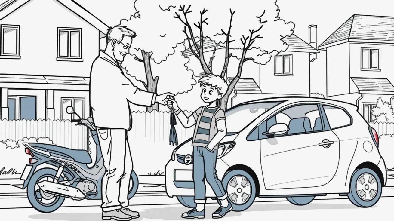Pracovník autoservisu kontroluje poškodený nárazník na zdviháku