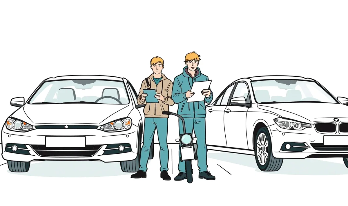 Vodič kontrolujúci medzinárodnú automobilovú poisťovaciu kartu pred cestou