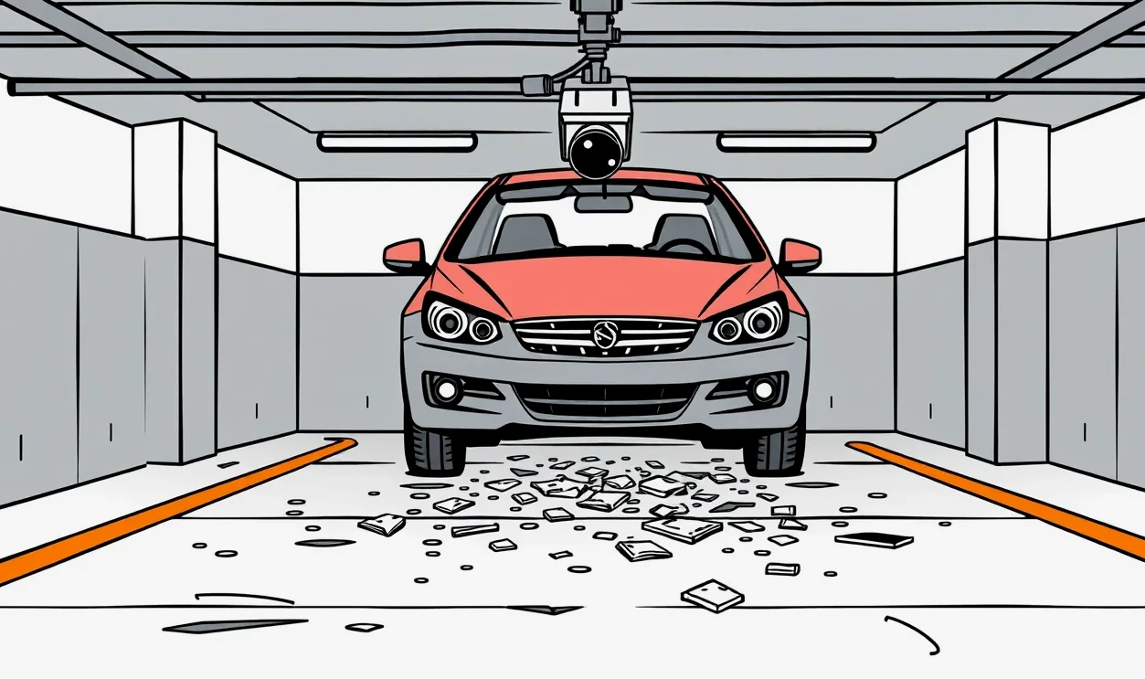 Mechanik v autoservise diagnostikuje poškodenú kabeláž v motorovom priestore vozidla