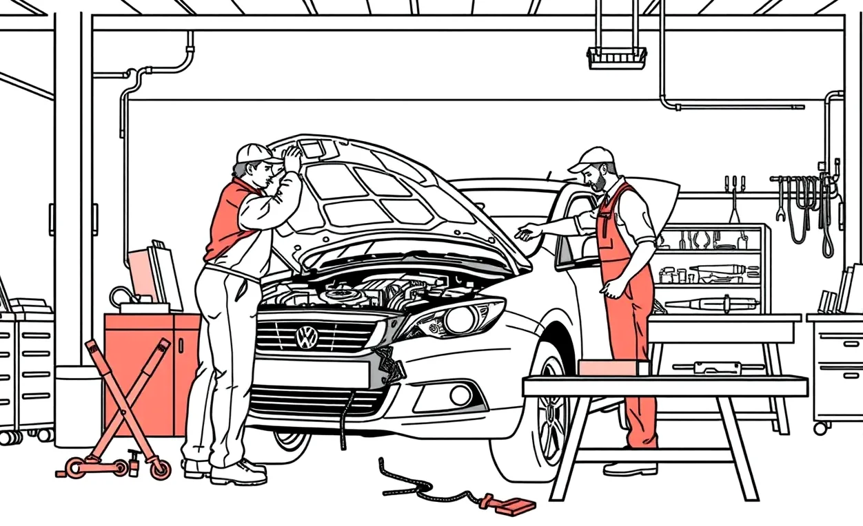 Žlté odťahové vozidlo nakladá nepojazdný osobný automobil na diaľnici