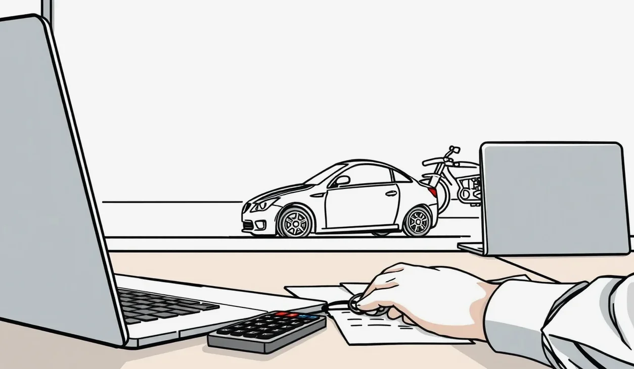 Smartfón pripevnený v držiaku na palubnej doske auta so zapnutou trasou navigácie