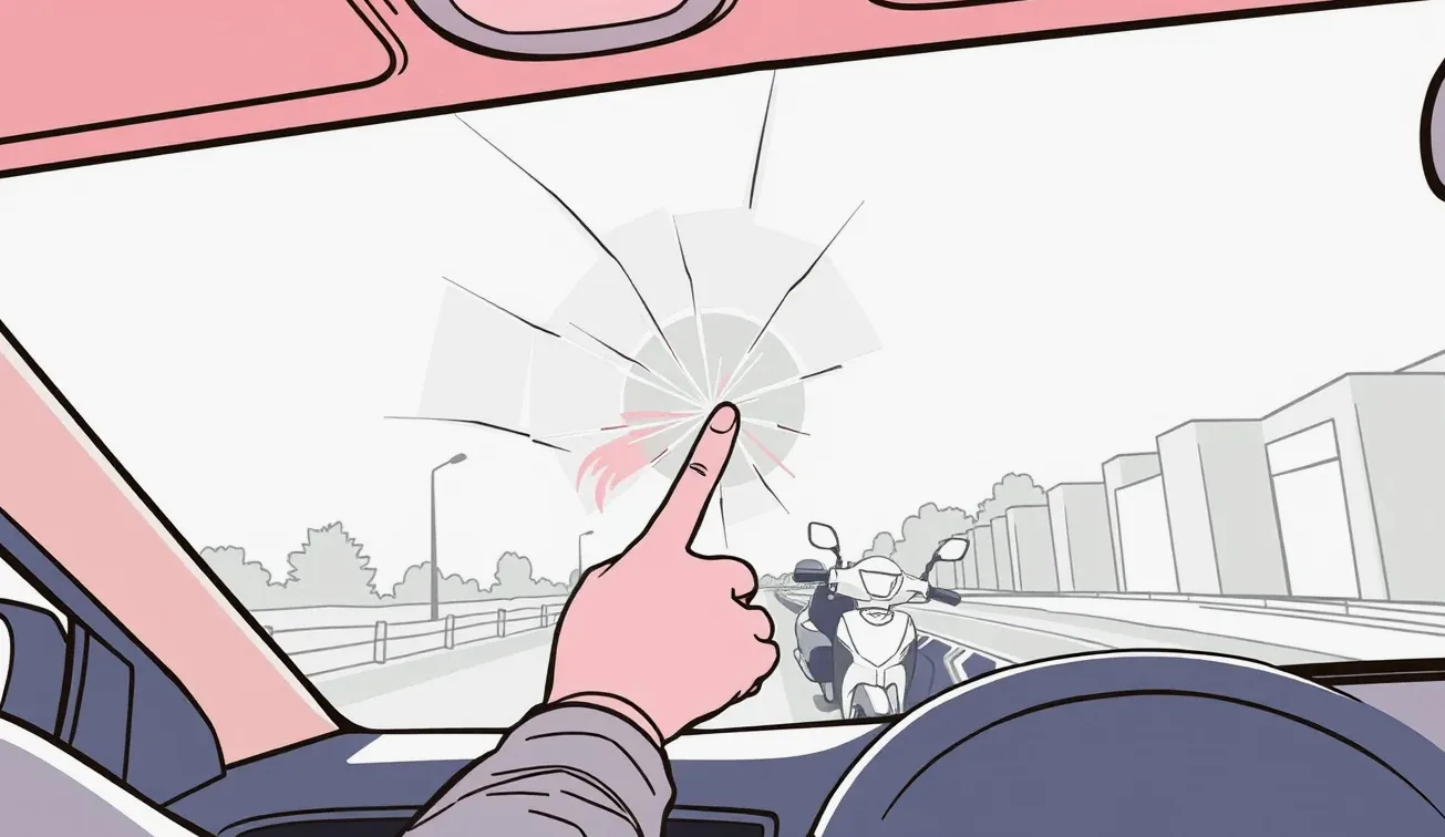 Dve osobné autá stojace na parkovisku po drobnej kolízii s poškodeným predným nárazníkom