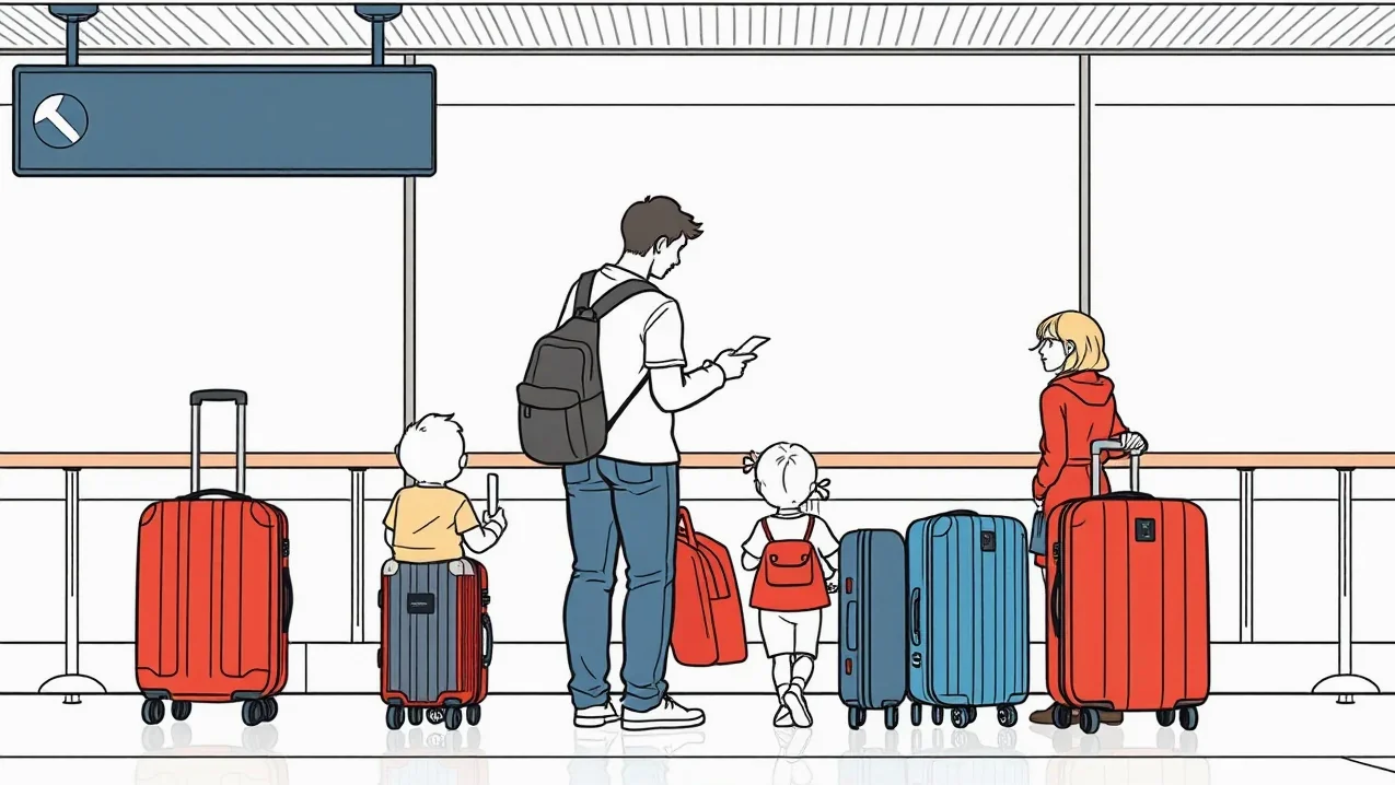 Hraničná kontrola cestovných pasov na medzinárodnom letisku